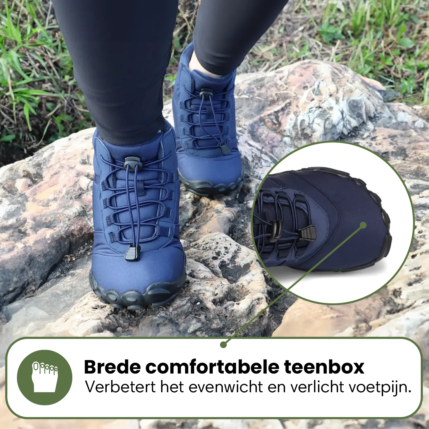 Polar | Gezonde Voethouding & Waterafstotende Winter Barefoot Schoenen (1+1)