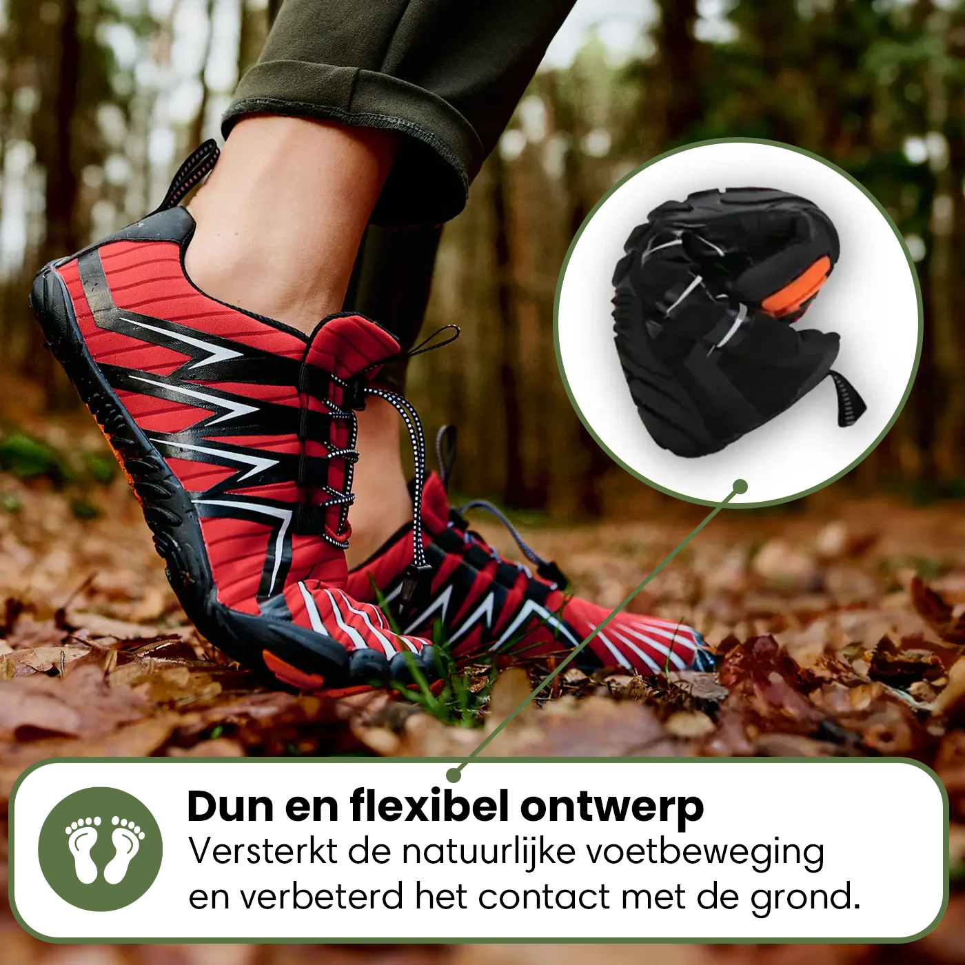 Explore | Overgangs Barefoot Schoenen - Pijn verlichtend en spierversterkend (1+1)