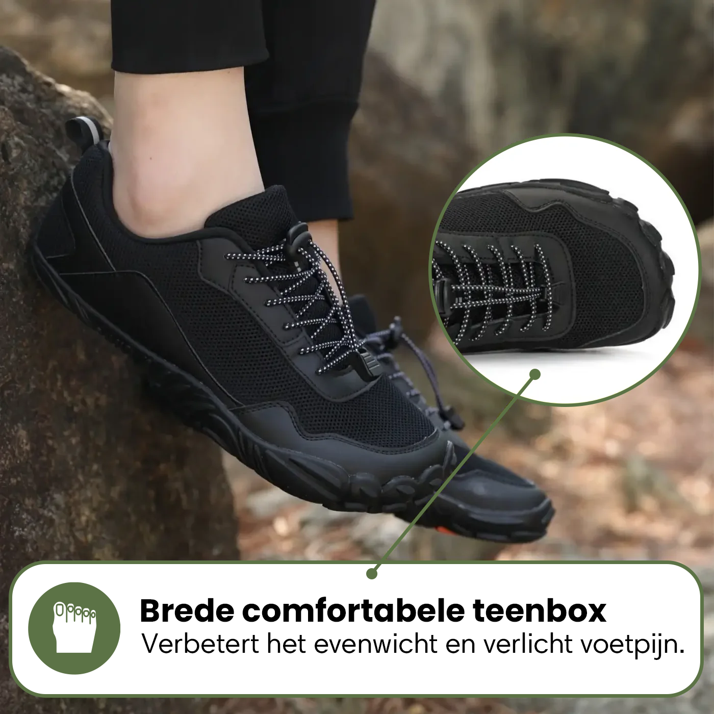 Leaf | Gezonde Voethouding & Anti-Slip Dagelijkse Unisex Barefoot Schoenen (1+1)