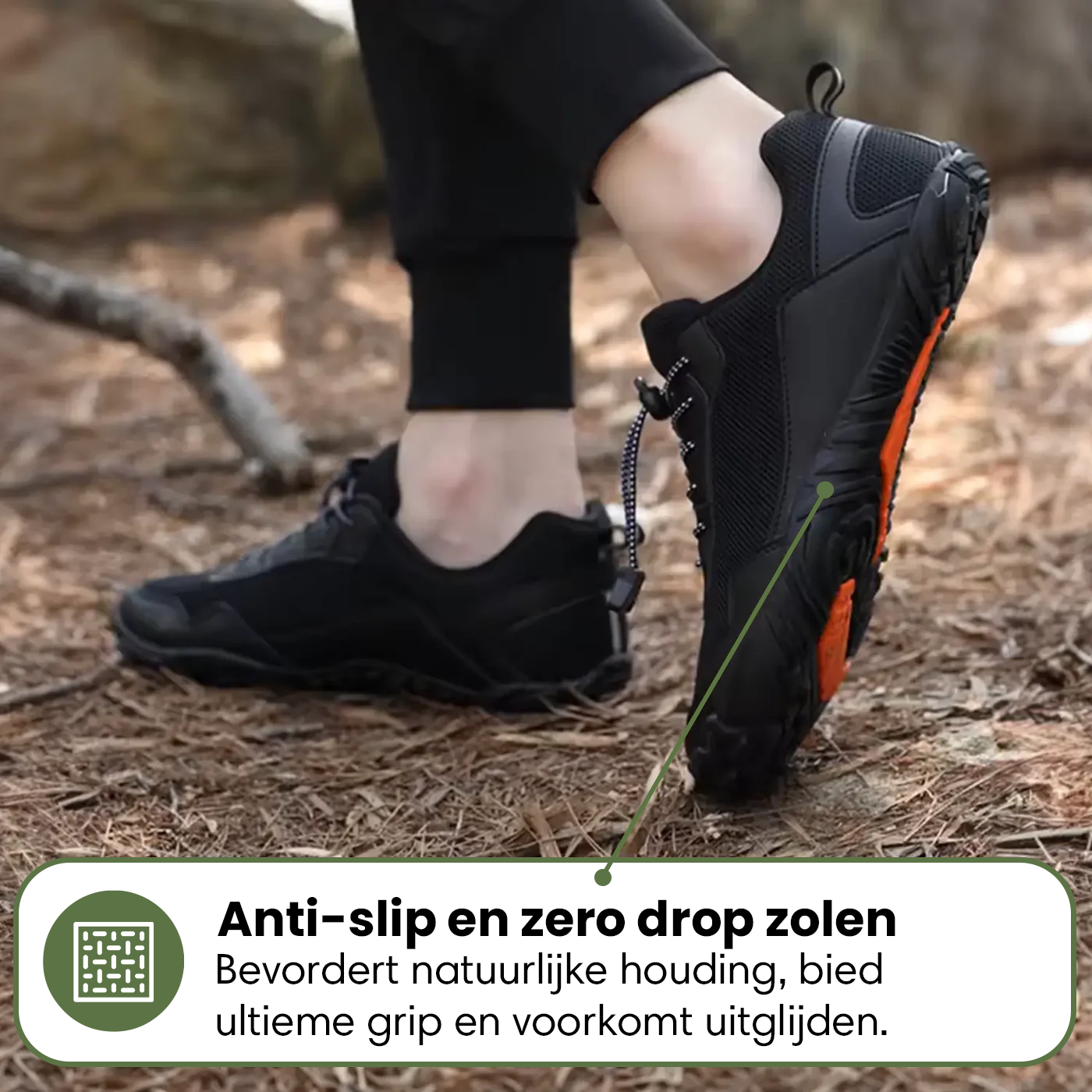 Leaf | Gezonde Voethouding & Anti-Slip Dagelijkse Unisex Barefoot Schoenen (1+1)