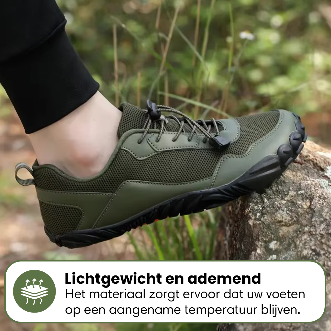 Leaf | Gezonde Voethouding & Anti-Slip Dagelijkse Unisex Barefoot Schoenen (1+1)