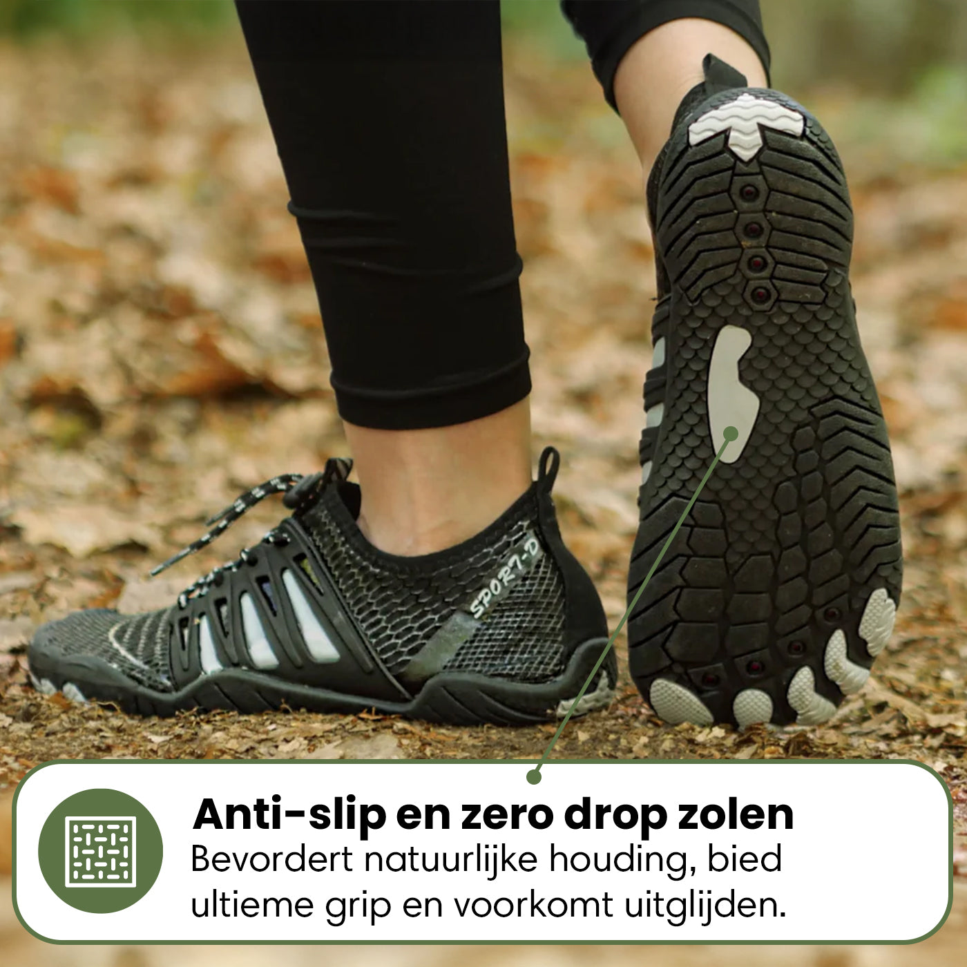Max | Gezonde Voethouding & Anti-Slip Dagelijkse Unisex Barefoot Schoenen