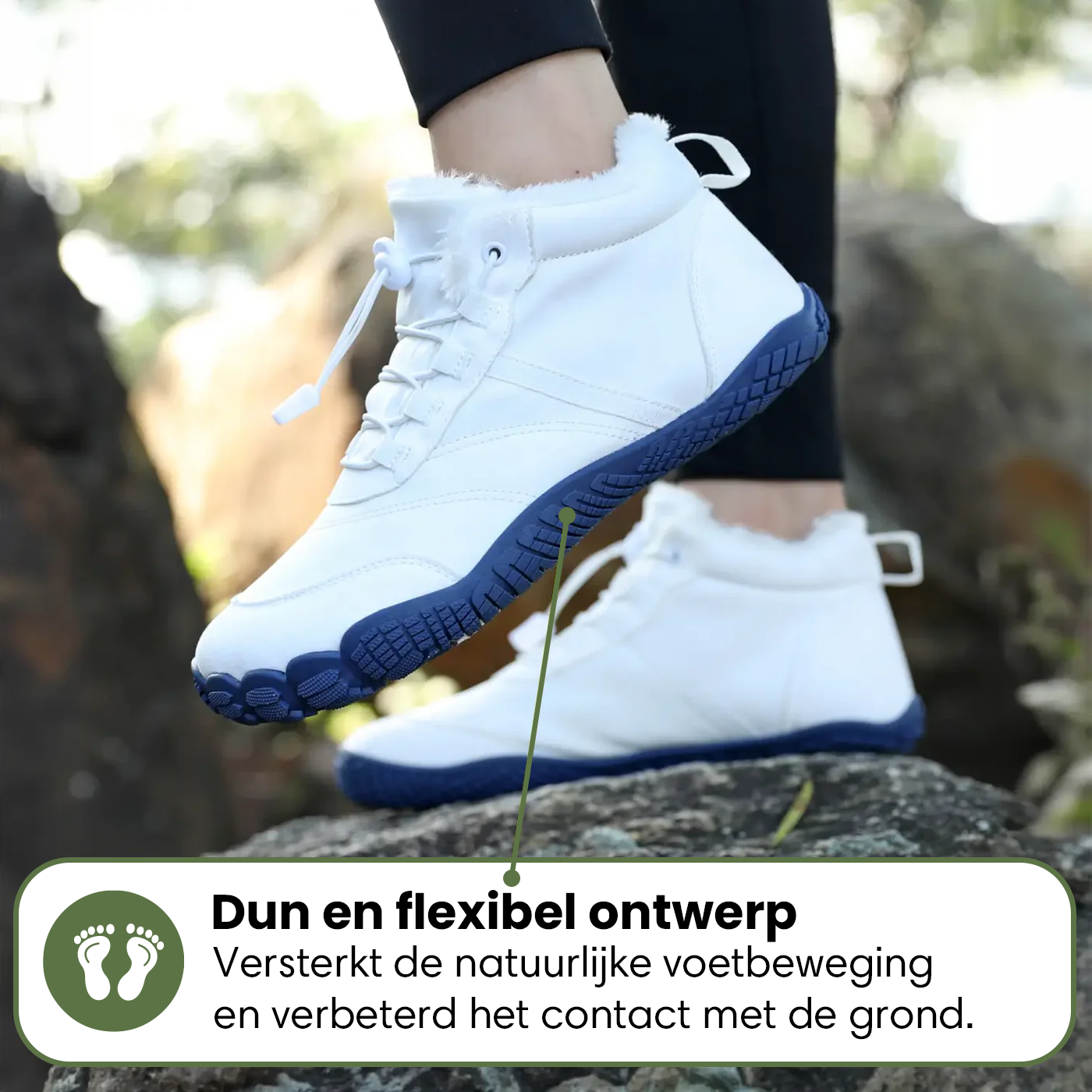 Thermo | Gezonde Voethouding & Waterafstotende Winter Barefoot Schoenen (1+1)