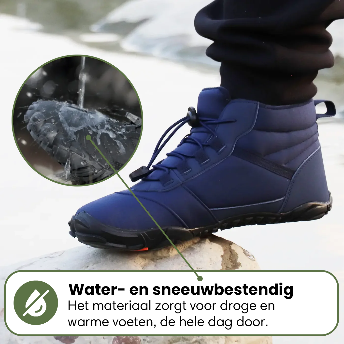 Polar | Gezonde Voethouding & Waterafstotende Winter Barefoot Schoenen (1+1)