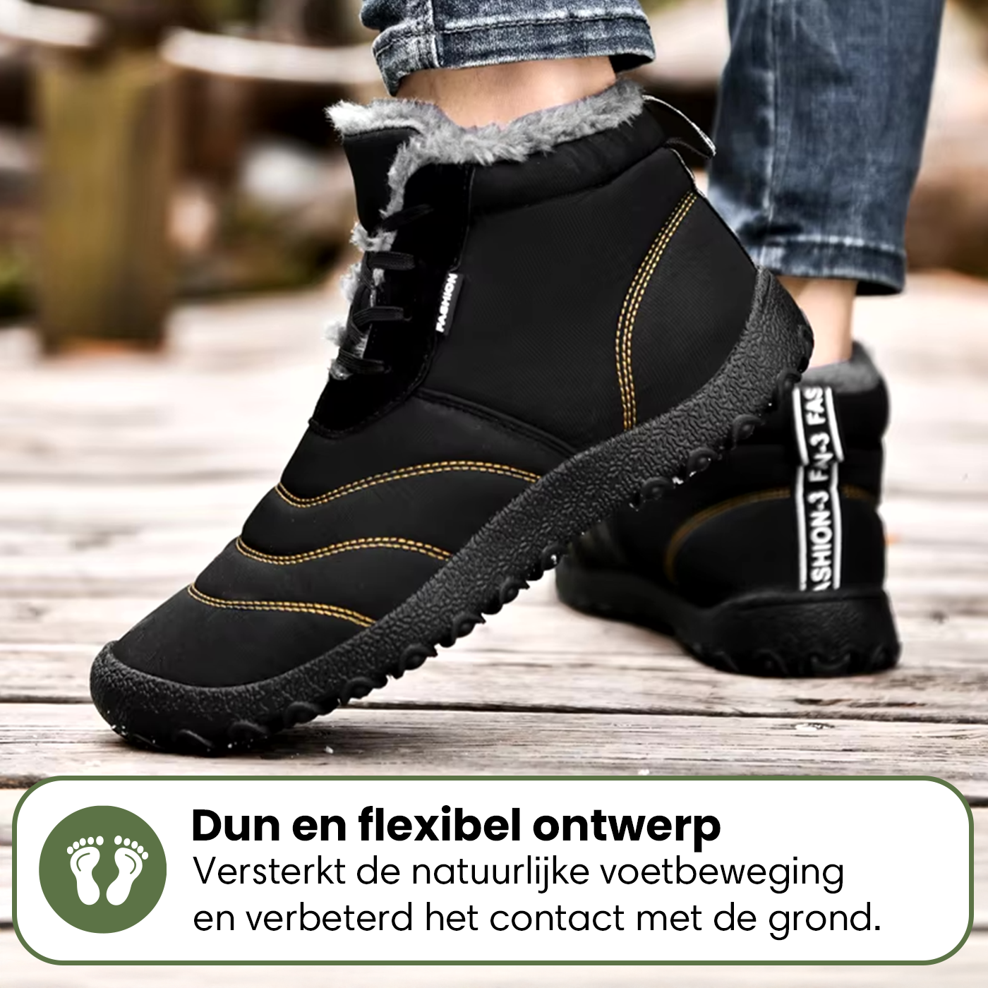 Frost | Gezonde Voethouding & Waterafstotende Winter Barefoot Schoenen (1+1)