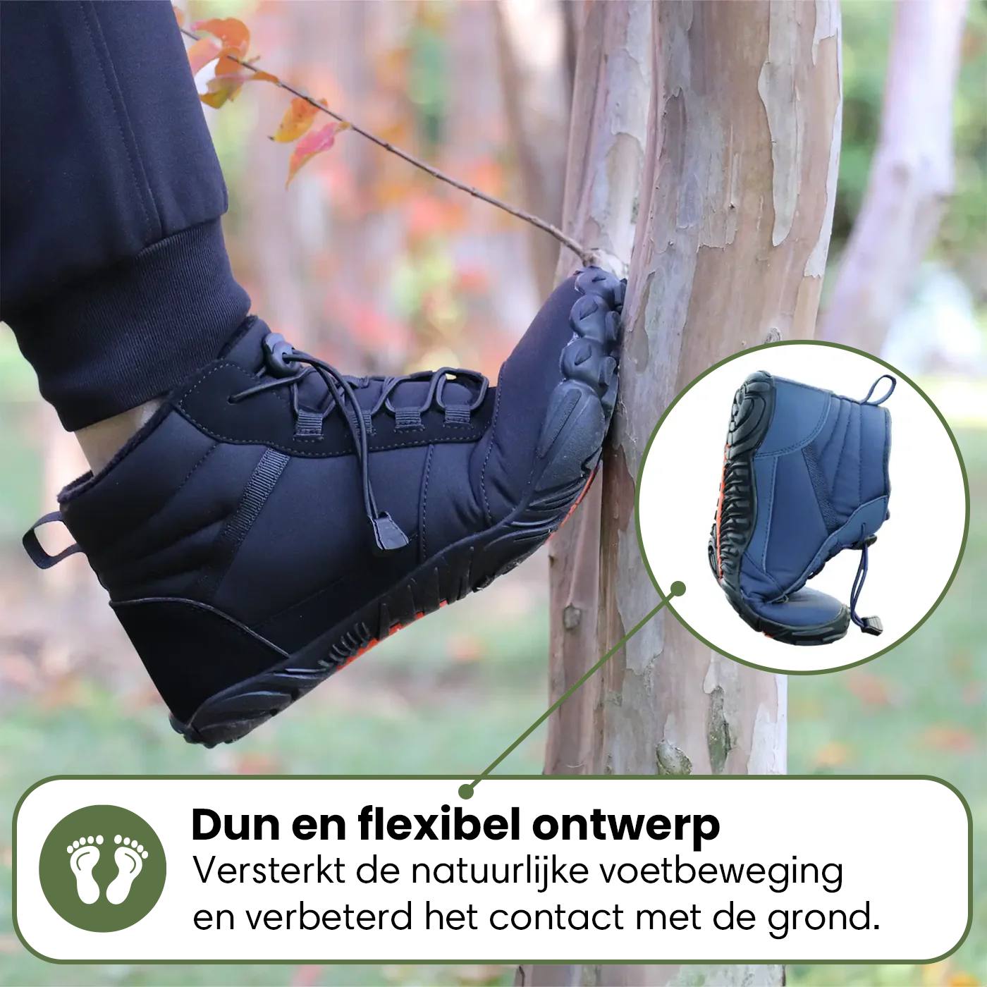 Polar | Gezonde Voethouding & Waterafstotende Winter Barefoot Schoenen (1+1)