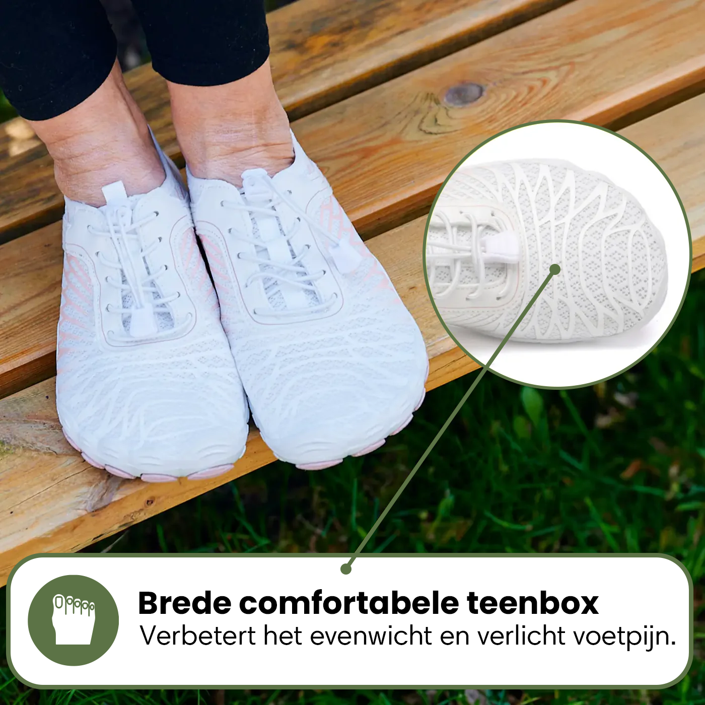 Vital | Gezonde Voethouding & Anti-Slip Dagelijkse Unisex Barefoot Schoenen (1+1)