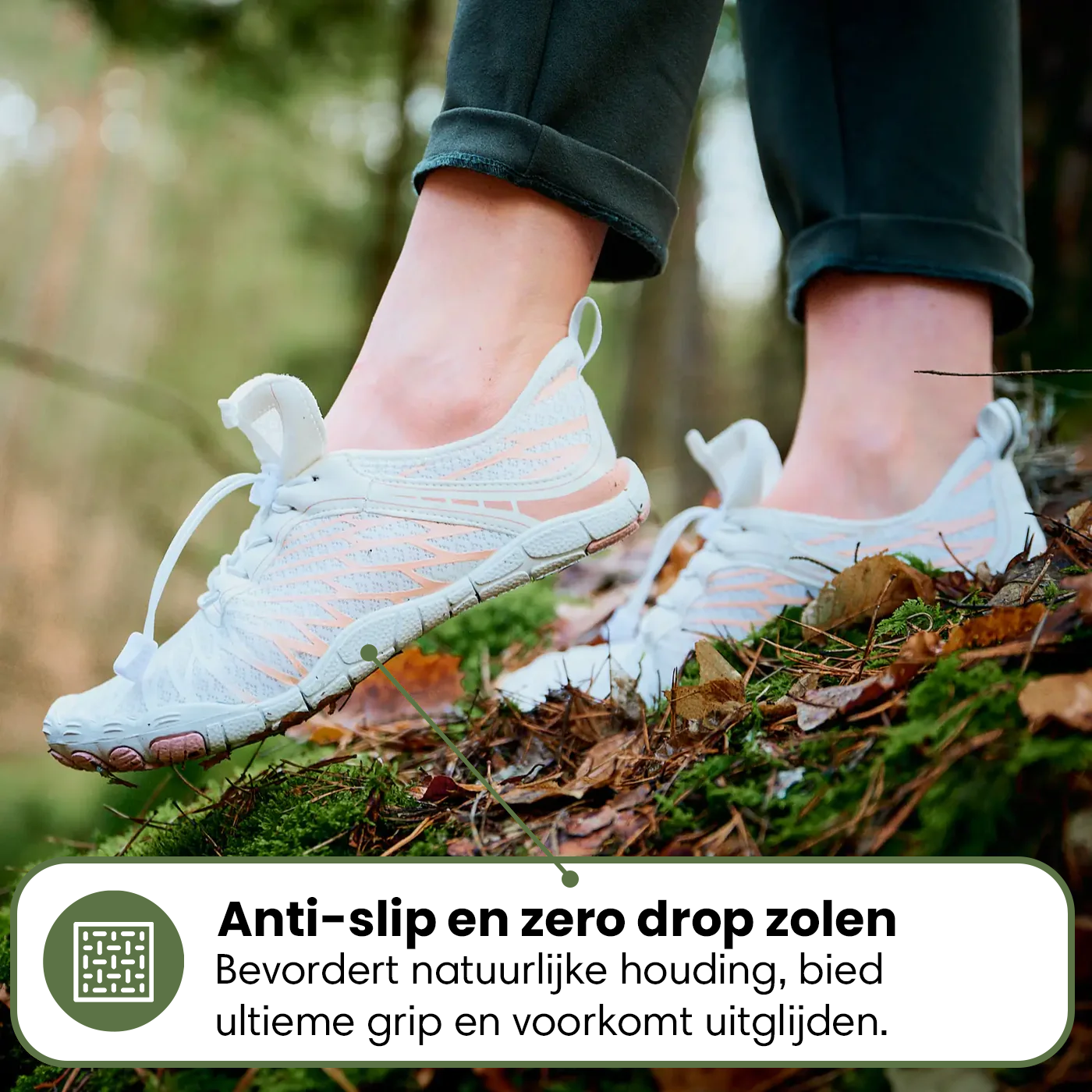 Vital | Gezonde Voethouding & Anti-Slip Dagelijkse Unisex Barefoot Schoenen (1+1)